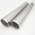 Cylindre de tube en métal de tuyau de filtre perforé droit en métal adapté aux besoins du client